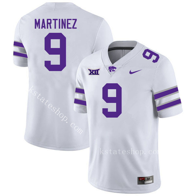 Adrian Martinez Kansas State Jersey,Kansas State Wildcats #9 Adrian Martinez Jersey Youth-White